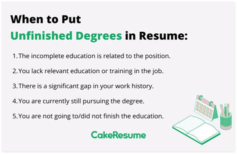 Should you put unfinished college on resume